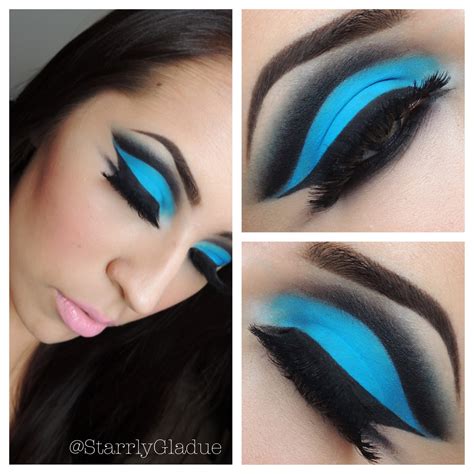 Makeup By Starrly Electric Blue Cut Crease