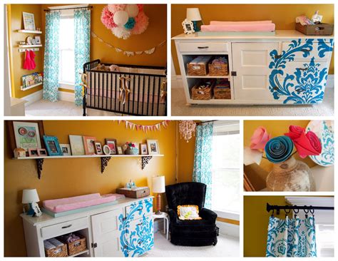 I know how badly you just want to buy your little one all the things! Budget Nursery Reveal! {DIY Changing Table, Tissue Paper Mobile, Closet Shelving, Bedding, etc ...