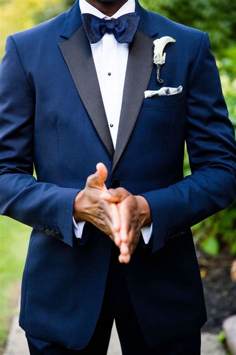 Navy Blue Groom Tuxedo Mens Beach Wedding Attire Navy Blue Groom
