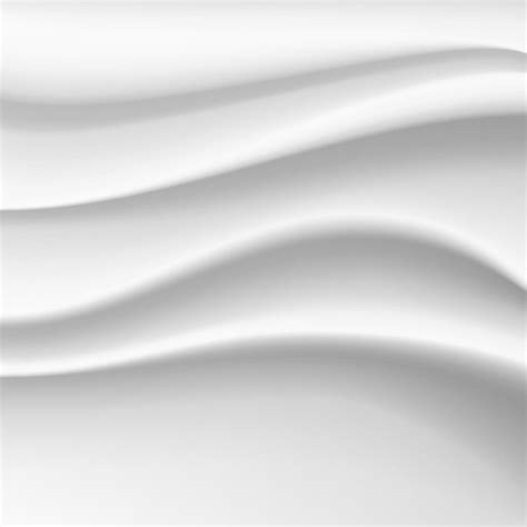 Wavy Silk Abstract Background Vector White Satin Silky Cloth Fabric