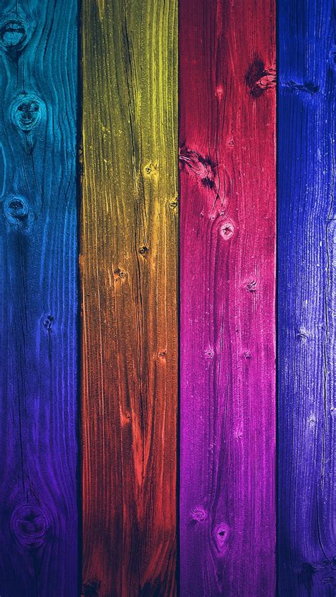 Colorful Wood Tiles Vertical Iphone 6 Wallpaper Hd Free