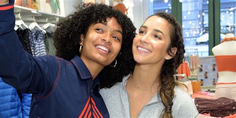 Yara Shahidi Supports Aly Raisman At Aerie Collection Launch Event