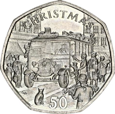 50 Pence Elizabeth Ii Christmas Isle Of Man Numista
