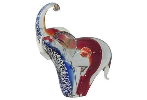 Murano Glass Elephant On Glass Elephants Murano Glass
