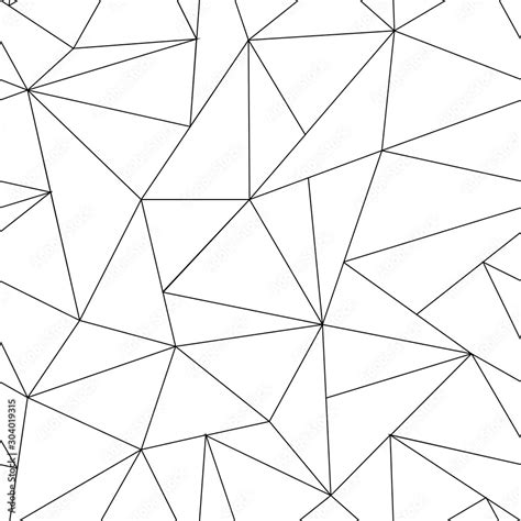 Abstract Triangle Seamless Pattern Irregular Polygonal Linear Grid