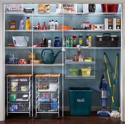 A functional utility closet needs the proper organization system