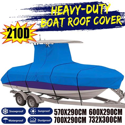 cubierta de techo para barco con consola central t top carpa 210d impermeable anti uv a