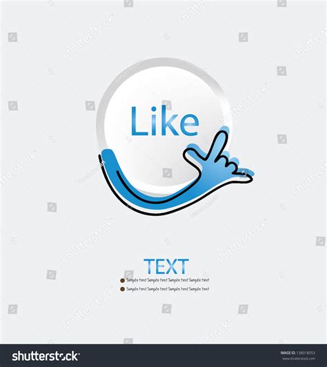 Download Like Button Vector Illustration. - 138018053 : Shutterstock