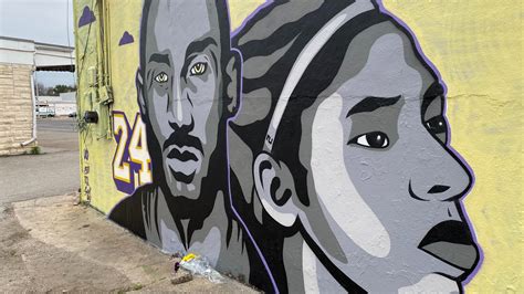 Mural Of Kobe Gigi Bryant Restored After ‘rapist’ Painted Next To Kobe’s Face Kxan Austin