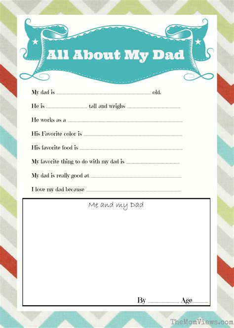All About Dad Free Printable Get Your Hands On Amazing Free Printables