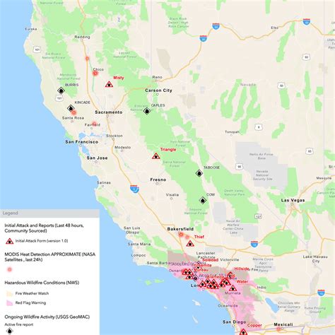 Map Of Fires In Southern California Cities And Towns Map