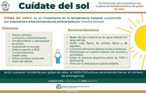 Orienta el IMSS Chihuahua cómo identificar y atender un golpe de calor
