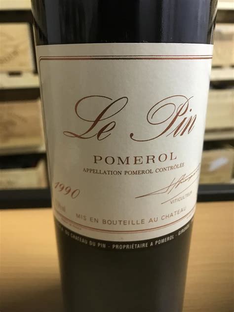1990 Le Pin Pomerol Traditional Wine
