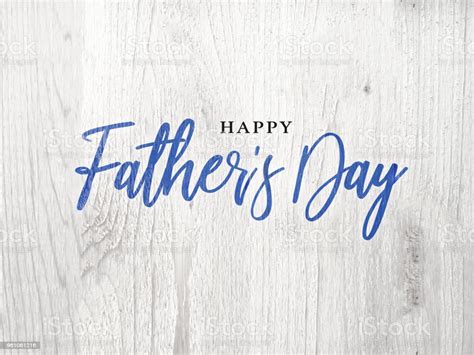 General happy father's day messages. Happy Fathers Day Blue Calligraphy Script Over White Wood ...