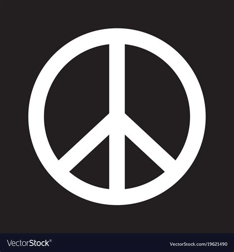 Peace Sign Royalty Free Vector Image Vectorstock