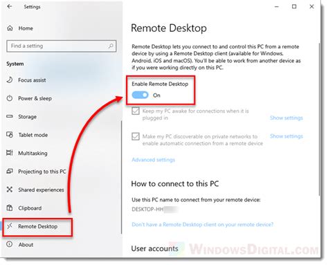 How To Enable Rdp Remote Desktop Protocol On Windows 10 Remote