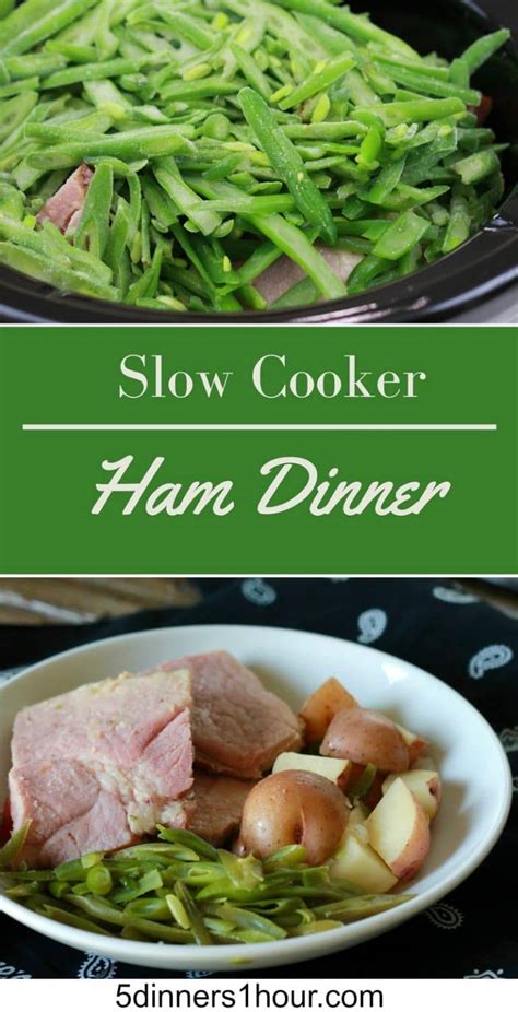 Thanks to 12 grams of protein and the recipe makes a large batch so you can bring them to potlucks or eat some now and freeze. Frozen green beans in a black crock pot. Slow cooked ham ...