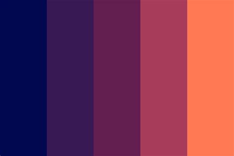 Cool Sunset Color Palette