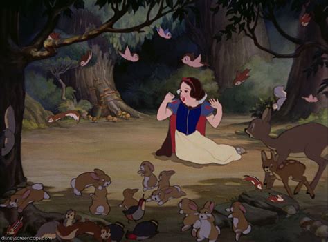The Forest Animals Are Surprised By Snow White Disney Films Disney And