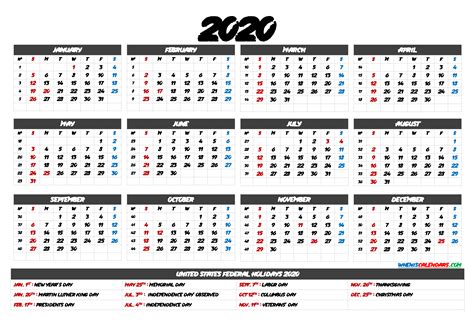 2020 Calendar With Week Numbers 12 Templates Images And Photos Finder