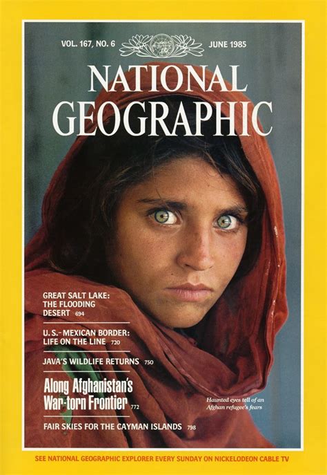 1985 The Afghan Girl National Geographic Newsline