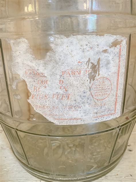 Antique Pickled Pigs Feet Glass Jar Antique Decor Vintage Etsy