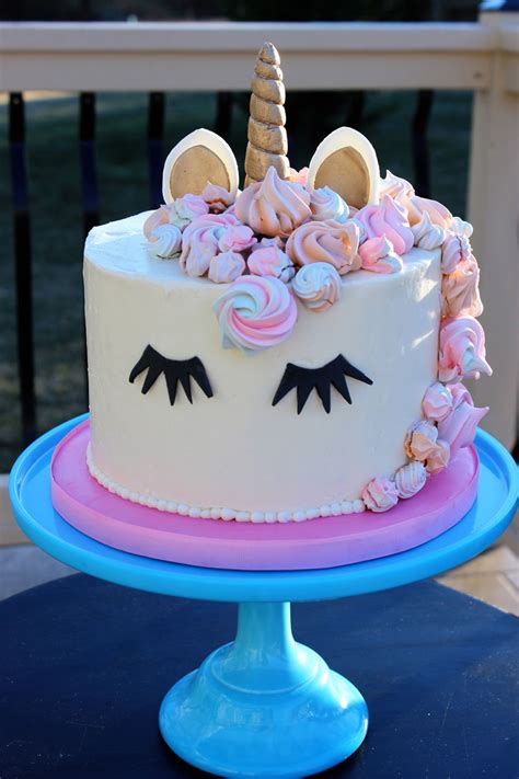 Cakes so simple cake unicorn rainbow birthday cake gold. Unicorn Cake - CakeCentral.com