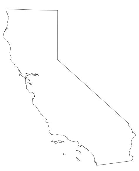 California Outline Vector At Getdrawings Free Download