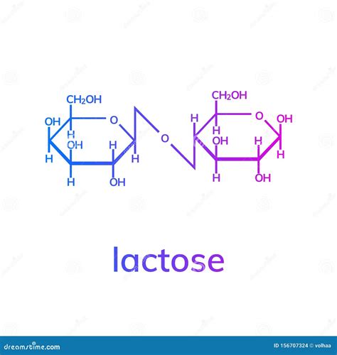 Lactose Chemical Formula Stock Vector Illustration Of Chemistry