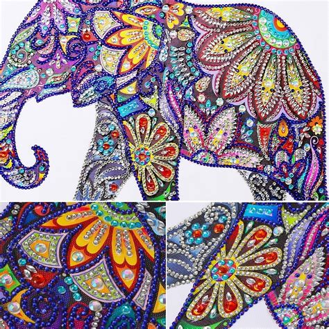Diamond Mosaic Special Shaped Diamond Painting Elephant Quiltssupply