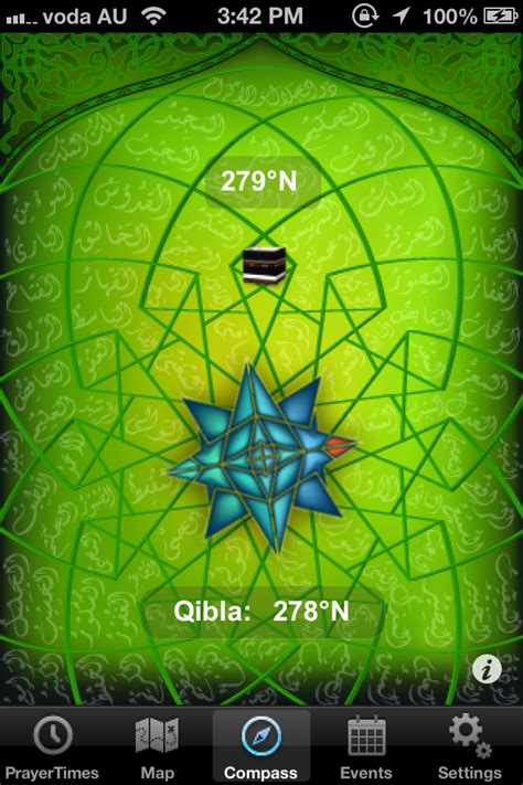 Alqibla For Prayer Times Qibla Direction On Map And Compass And