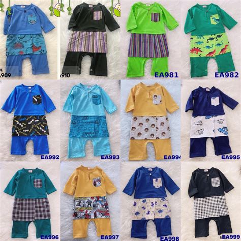 Maybe you would like to learn more about one of these? Baju Melayu Baby - Baby Romper - Baju Raya - 3-6 bulan 6-9 ...
