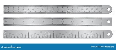 Rulers Inch And Metric Rulers Measuring Tool Centimeters And Inches