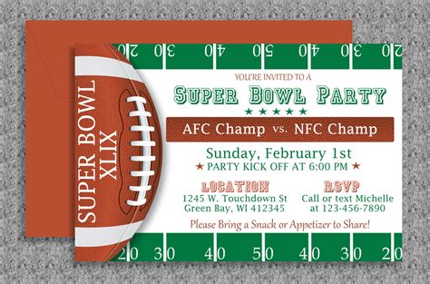 Free super bowl sheets for your office pool or 100 square grid for the big game. Super Bowl Invitation Editable Template by MyDIYDesigns on ...