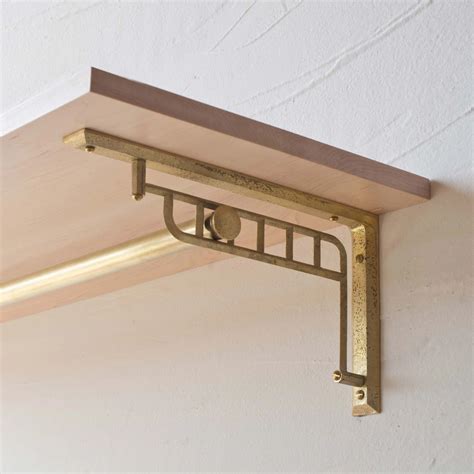 Elegant And Timeless These Sand Casted Brass Shelf Brackets Are