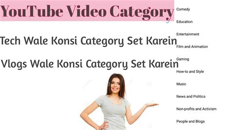 How To Select Youtube Channel Category Best Category For Youtube