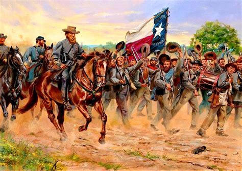 17 De Septiembre De 1861 La Brigada De Texas Bajo El Mando Del General