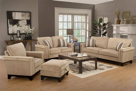 Legacy rattan sofa and swivel rocker 4 piece indoor living room furniture set. MYCO Furniture Opulence Modern Taupe Velvet Living Room ...