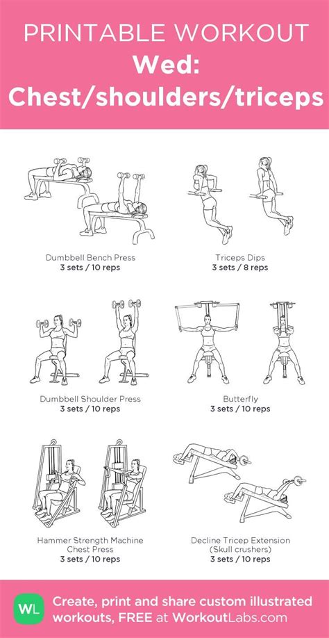 Maybe you would like to learn more about one of these? Wed: Chest/shoulders/triceps: my custom printable workout ...