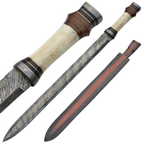 Roman Infantry Army Spatha Damascus Steel Sword