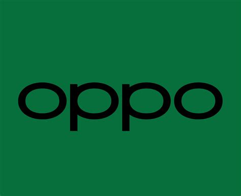 Oppo Brand Logo Phone Symbol Black Design Chinese Mobile Vector