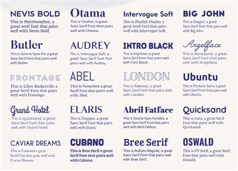 20 Free Font Pairings And How They Pertain To Your Brand