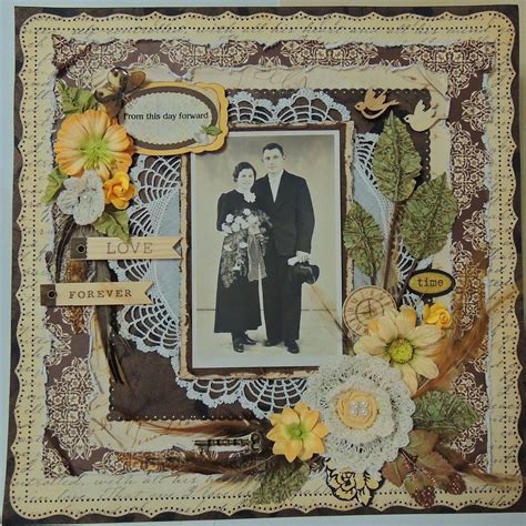 From This Day Forward Scrapbooking Layouts Vintage Vintage Scrapbook