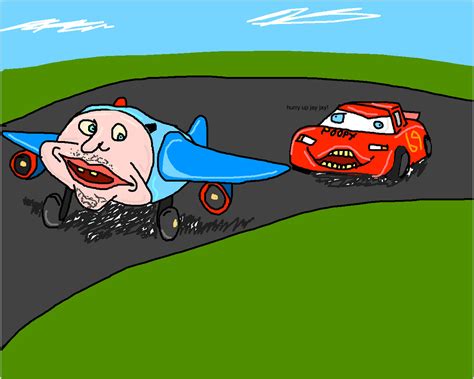 Jay Jay Getting Chased By Mcqueen By Iloveminions12 On Deviantart