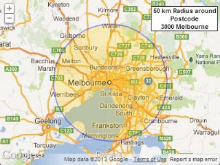 What's within 10km of your place? melbourne 50 km radius gpo maps - Google Search | Map ...