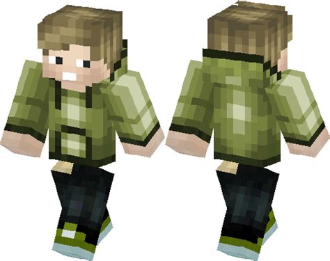 Cool Green Hoodie Guy Original Minecraft Skin Minecraft Hub