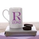 Personalised Colour Initial Mug By Snapdragon Notonthehighstreet