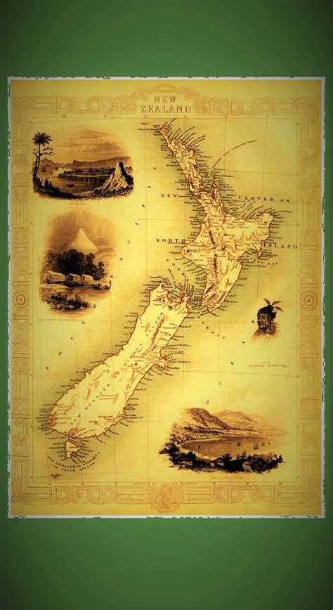 Antique New Zealand Map