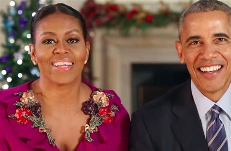 Obamas Revisit First Christmas Address While Delivering Last Holiday