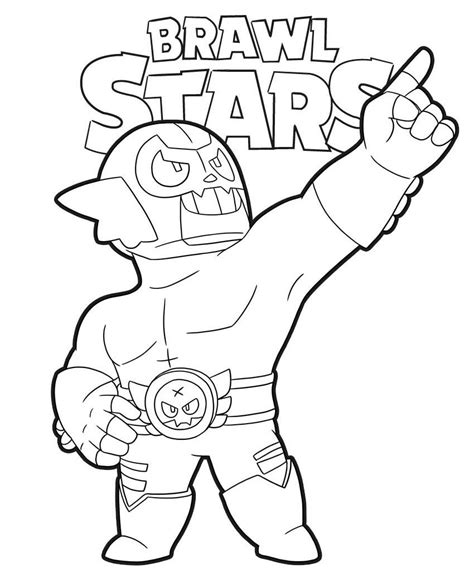 Coloriage Brawl Stars Coloriage Brawler Brawl Stars Dessin Brawl